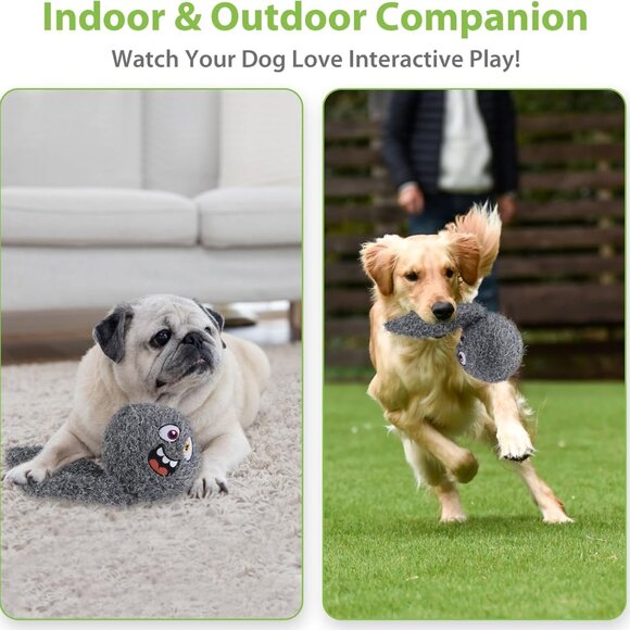 Plush Interactive Dog Ball Toy - Musical, Rechargeable, and Perfect for Playtime - Picture 6 of 7